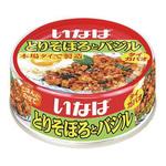 4901133908767 いなば とりそぼろとバジル 缶 75g x24 いなば食品