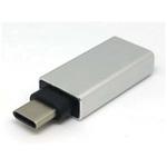 Type-Cアダプタ USB Aメス ーType-Cオスアダプタ 充電・データ通信 USB3.0 アルミ タイムリー