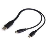 Type-Cアダプタ USB Aオス ーType-Cオス&microUSBオスY字ケーブル 充電・データ通信 USB2.0 タイムリー