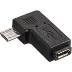 USB変換コネクタ microUSB(オス) ーmicroUSB(メス) L型コネクタ下向き エスエスエーサービス