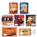 [冷蔵]雪印メグミルク おすすめ トロチ チーズソース2種 ゴラボ お惣菜 アソート ハンバーグ ソーセージ ナポリタン 焼きそば 各1個 スマイルスプーン