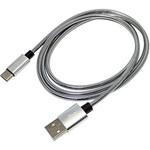 SU2-TC100SJ USBケーブル 高耐久スチールプロテクター USB2.0 TYPE‐C充電/転送ケーブル 100CM USB Type-C(USB2.0・オス) / USB A(オス) エスエスエーサービス