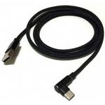 USBケーブル 断線に強いメッシュケーブルTYPE-C L型ケーブル 1M USB2.0(オス) /Type-C(オス) エスエスエーサービス