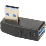 SUAM-UAFL3 USB変換コネクタ USB3.0 L型上向き変換コネクタ USB A(L型上向き オス) / USB A(メス) エスエスエーサービス