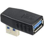 SUAM-UAFR3 USB変換コネクタ USB3.0 L型下向き変換コネクタ USB A(L型下向き オス) / USB A(メス) エスエスエーサービス