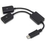 OTG2ポート分岐ケーブル USB2.0 Type-C OTGケーブル(2ポート) ルートアール
