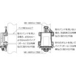 NS-WCAT6-ECS-PM-MB-600 LAN(屋外)用SPD 本体+取付部材(オプション)込み 昭電