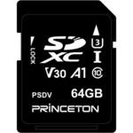64GB ビデオ録画用 SDXCカード UHS-I V30対応 プリンストン