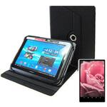 clear-9b-t8-k0000881425 LG Qua tab PX au 8インチ 回転スタンド機能 タブレットケースと 指紋光沢 保護フィルム セット メディアフューチャー
