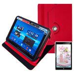 clear-9r-t10-k0001024440 富士通 arrows Tab QHシリーズ WQ2/C1 10.1インチ 回転スタンド機能 タブレットケースと 指紋光沢 保護フィルム セット メディアフューチャー