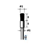 毛ブラシ ハード 豚毛 10本入 NSK(ナカニシ)