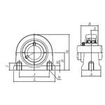UCUP210D1LLJ トリプルシール付UC形ユニット 円筒穴形止ねじ式 UCUP2形 NTN(エヌティーエヌ)