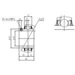 ユニット用玉軸受/円筒穴形止ねじ式 UC2形 NTN(エヌティーエヌ)