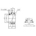 UC211-200D1LLJ トリプルシール付ユニット用玉軸受 円筒穴形止ねじ式 UC2…LLJ形 NTN(エヌティーエヌ)