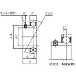 ユニット用玉軸受/円筒穴形止ねじ式 AS形 NTN(エヌティーエヌ)