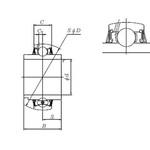UEL2形玉軸受、ユニット/円筒穴形偏心カラー式 UEL形 NTN(エヌティーエヌ)
