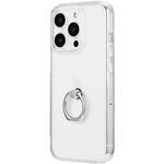 LN-IP23CRGCL iPhone 15 Pro リング付き耐衝撃ハイブリッドケース ストラップホール付 TPU LEPLUS NEXT