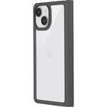 iPhone 15 iPhone14 軽量・背面クリアフラップケース 耐衝撃 薄型 マグネット仕様 ストラップホール付 LEPLUS NEXT