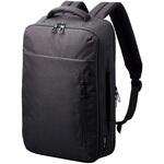 BM-BPTWBK ビジネスリュック 12L 2way 撥水加工 14インチノートPC 収納可 通勤 通学 ビジネスバッグ エレコム