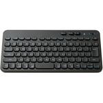 TK-CM10BMKBK ワイヤレスキーボード 無線 Bluetooth メンブレン式 ミニサイズ テンキーレス コンパクト Caps Lock無効化スイッチ 日本語配列 軽い打ち心地 抗菌 エレコム