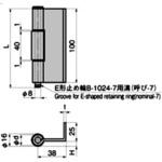 B-524(BA-73) L曲げ裏蝶番 TAKIGEN(タキゲン)