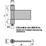 3管型加工蝶番 タキゲン(TAKIGEN)