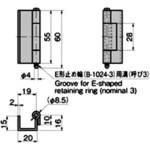 B-1514(BA-1383) ステンレス U型裏蝶番 TAKIGEN(タキゲン)