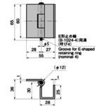 B-1531 ステンレス U型裏蝶番1型 TAKIGEN(タキゲン)