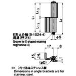 ステンレス L型裏蝶番1型 TAKIGEN(タキゲン)