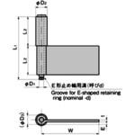 B-1543-A-1 ステンレス 2管型加工蝶番(L85×W60×t3) TAKIGEN(タキゲン)