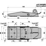 ステンレス 大型パチン錠 TAKIGEN(タキゲン)