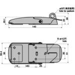 ステンレス 大型パチン錠 TAKIGEN(タキゲン)