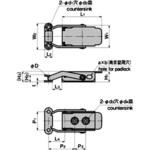 C-1539-3 スプリングキャッチ(本体L1=55) TAKIGEN(タキゲン)
