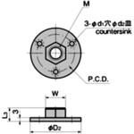 KC-270-W-2 レベルアジャスター(M10) TAKIGEN(タキゲン)