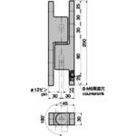 コーナー抜差蝶番 TAKIGEN(タキゲン)