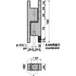 ステンレス コーナー抜差蝶番 TAKIGEN(タキゲン)