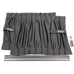 500x390mm カーテン 車用/S/2枚入 エスコ