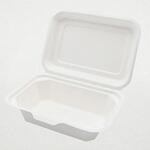 649711 ABバガスランチ180-130フードパック 白色 50枚×12パック入 パックスタイル