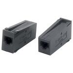 NP-E-CAT5-JJP LAN用中継アダプタ CAT5e W17×H27.4×D54.2mm ブラック 摂津金属工業