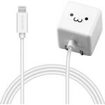 iPhone充電器 iPad充電器 Lightning AC ケーブル一体 ホワイトフェイス