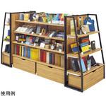 61-760-72-1 SF中央両面タイプ2連結+SF中央片面タイプ ラスティック柄パネル・木棚・収納トロッコ付きセット ストア・エキスプレス