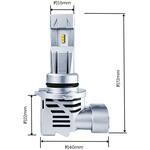LEDヘッドライトバルブ?6500K 3200lm HB4/HB3/HIR2 アセントワールド