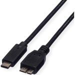 11.02.9005-20 USBケーブル マイクロUSB B → USB C ROLINE