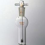 1958-01 ガス洗浄瓶 円筒フィルター付 50mL コスモスビード