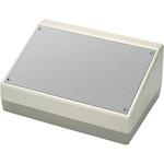 A9082065 デスクケース W220×H100×D156mm オフホワイト・ぺブルグレイ・アルミ生地 OKW (ENCLOSURES)