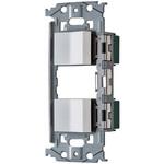 WNSS50492W SO-STYLE マット仕上 取付枠セット品 スイッチE(4路)・スイッチC(3路) Panasonic(パナソニック)