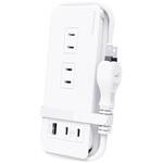 電源タップAC4 USBA+C2 PD45W 1m リバーシブル カシムラ