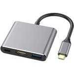 USBマルチ変換アダプタ 3in1 USB-C ZART