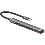 USBハブ 5in1 カードリーダー一体型 スリム USB-C ZART
