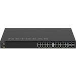 GSM4328-100AJS PoE+対応 (648W-720W) 1Gポート×24 10G SFP+スロット×4 フルマネージスイッチ NETGEAR